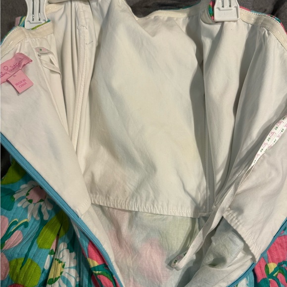 Lilly Pulitzer strapless summer mini dress w/pockets size 6 like new beautiful - Picture 7 of 11